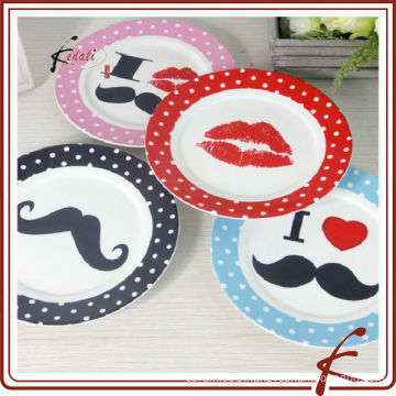 Funny Design Cheap Wholesale Ceramic Porcelain Custom Dinner Plate